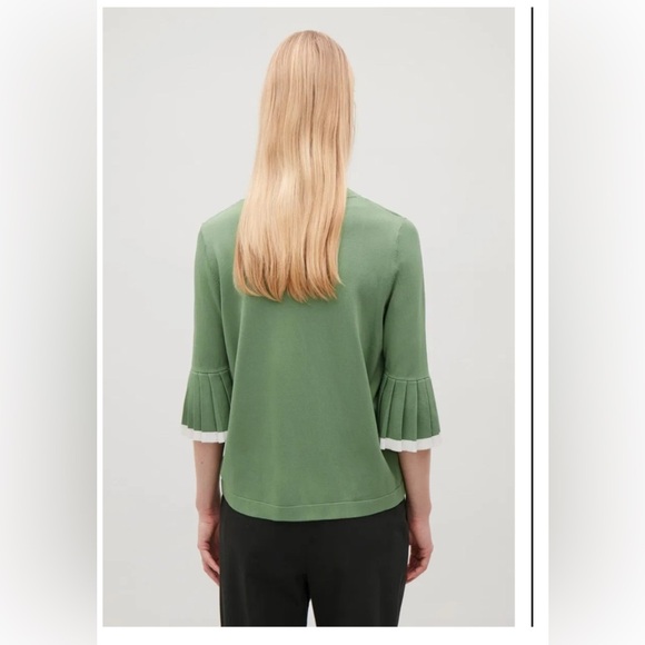 COS Knitted Top With Pleated Sleeves S - Picture 3 of 9